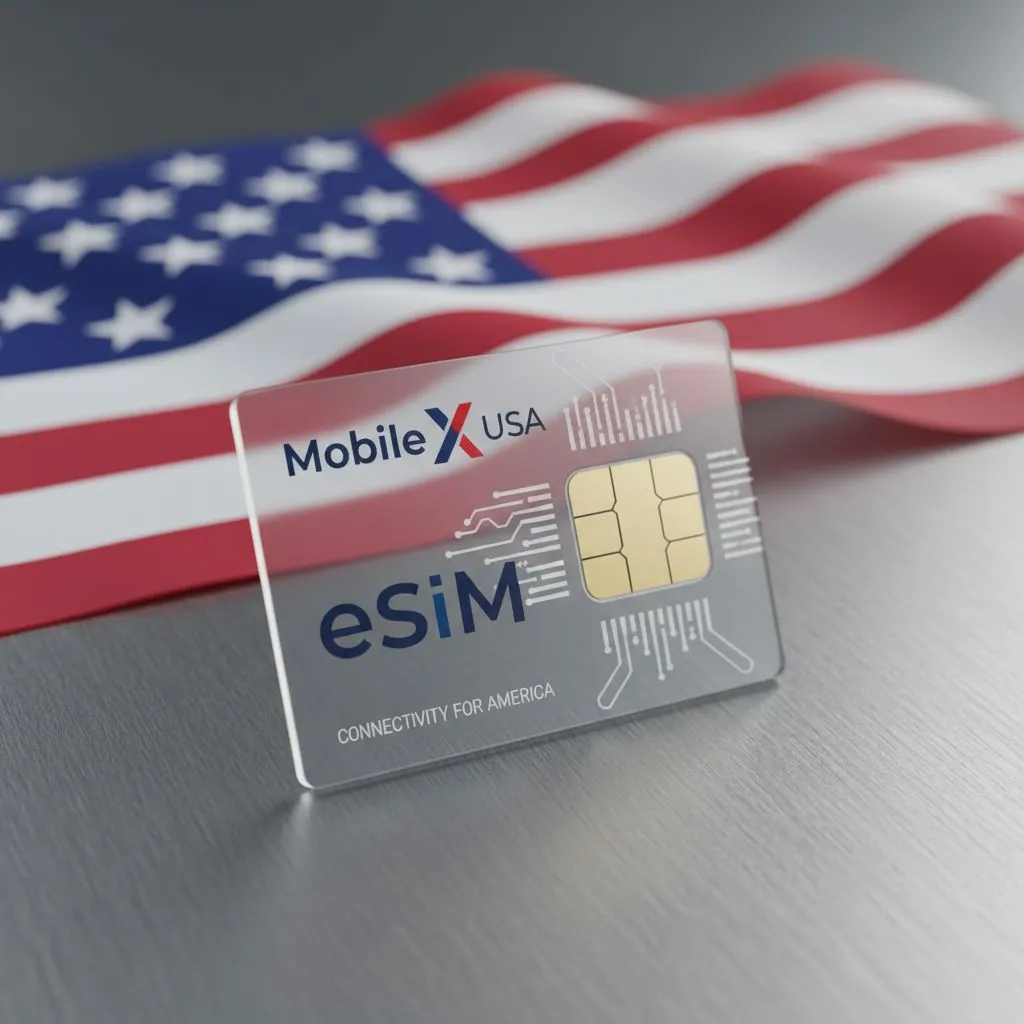 Mobile X Verizon Internet und Telefon eSIM nur für Iphone mit 30 GB Internet