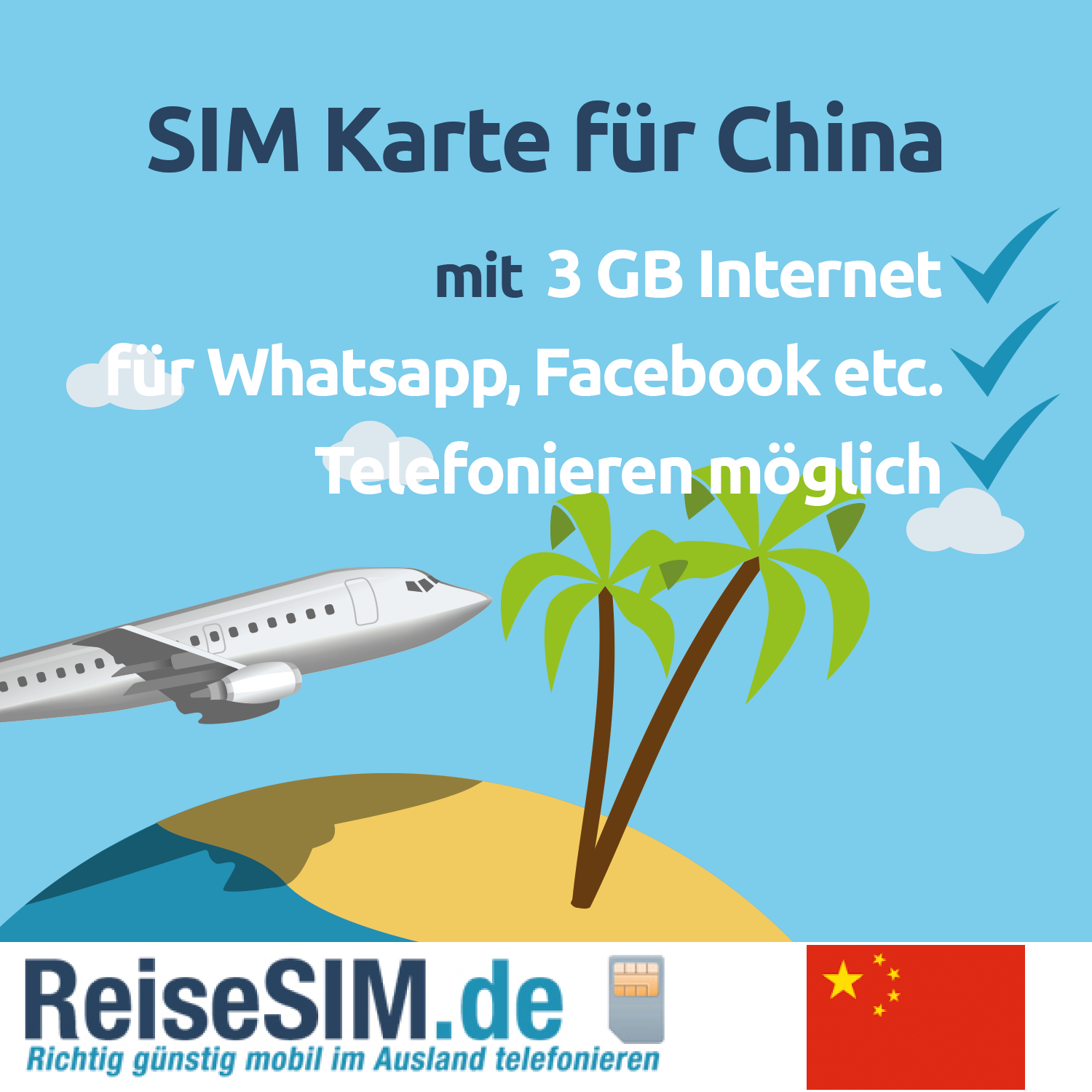 Prepaid SIM Karte für Ihre Reise nach China