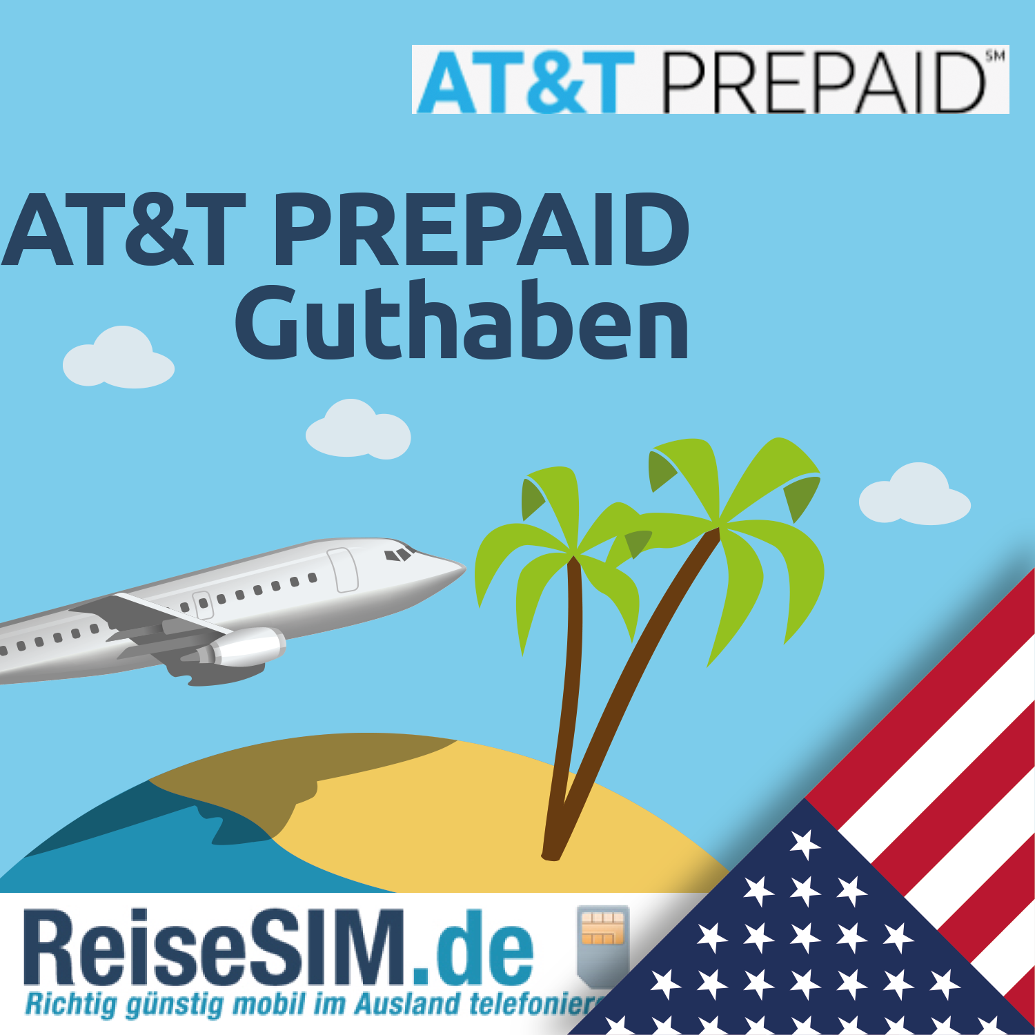 Guthaben für Lyca Mobile, AT&T PREPAID, H2O Wireless und ReiseSIM und